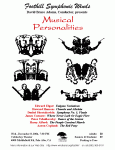 "Musical Personalities" Concert Poster