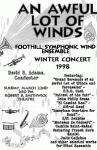 "An Awful Lot of Winds" program cover